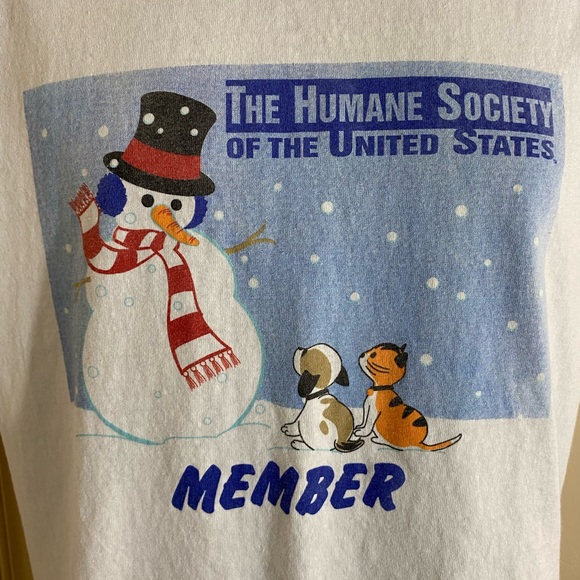 Vintage 2000’s “The Humane Society Member” T-Shirt - Picture 3 of 4